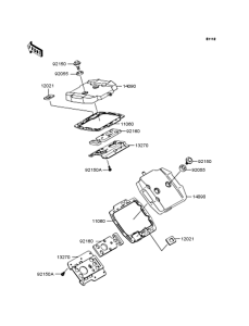 VN400 Крышка головки цилиндров