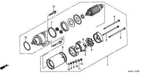 GL1500CD Стартерный мотор