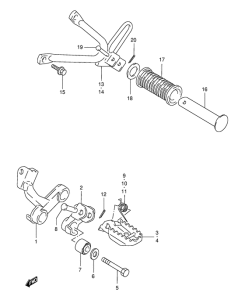 DR350 Подножки