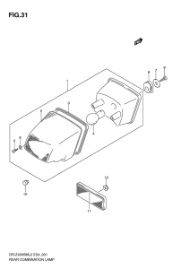 DR-Z400 Задний комбинированный сигнал