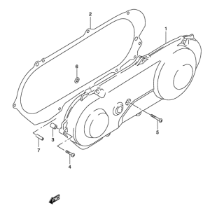 AY50 Crankcase lh cover