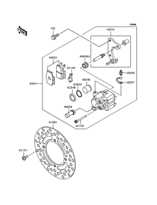 KX65 Передний тормоз
