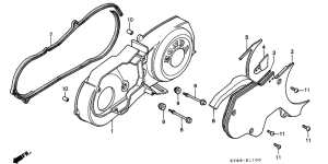 CH125 Крышка картера левая