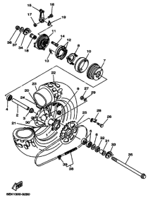 TW125 Переднее колесо