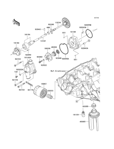 ZX600 Масляный насос и фильтр