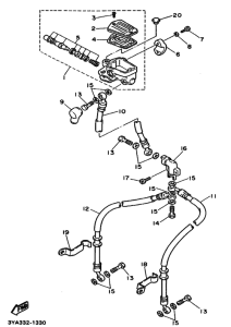 FJ1200 FJ1200B Передний тормозной цилиндр