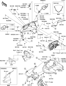 EX250 Обтекатели