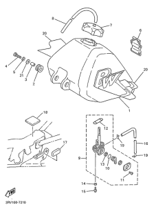 PW80 Топливный бак
