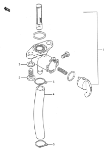 RM125 Топливный кран
