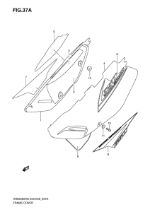 DR650 Обтекатель задний