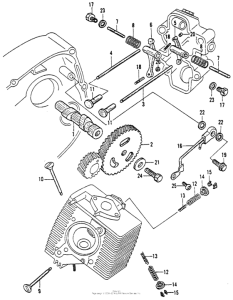 CT200 Распределительный вал и клапана