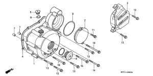 CLR125 Крышка картера левая