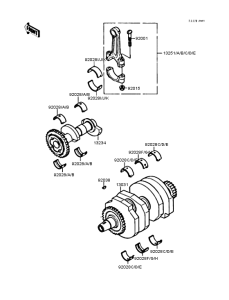 EX250 Коленвал