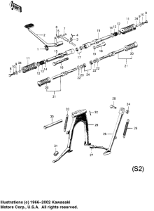 Footrests / stands / brake pedal