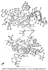 XS650H Головка цилиндров