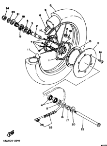 WR500ZD Переднее колесо