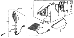 CH125 Задний фонарь