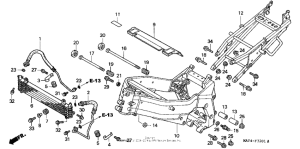CBR1100XX Рама 99-03