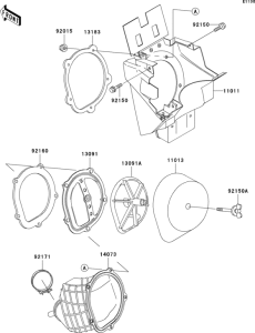 KX125 Воздушный фильтр