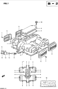 GSX400 Крышка головки цилиндров