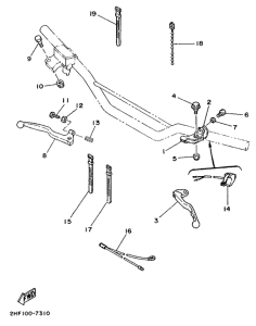 YZ80B Handle switch. lever