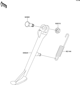 ZL600 Подножка