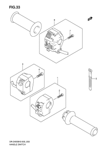 DR-Z400 Рулевой переключатель