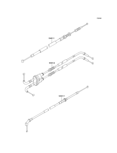 ZX600 Тросы управления