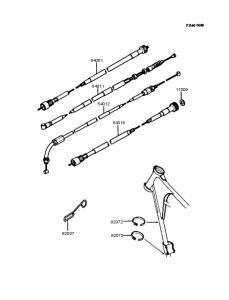 Z250 Тросы управления