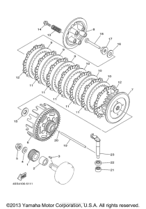 YZ80N1 (Competition) Сцепление