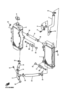 WR450F Радиатор и шланг