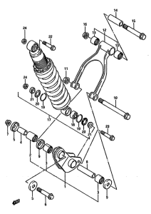 DR750 Втулки заднего рычага