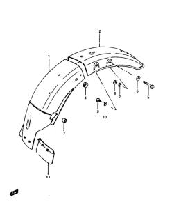 GS450 Заднее крыло