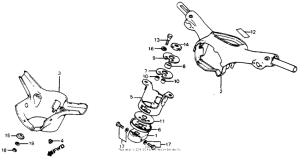 C70 Handlebar + top bridge