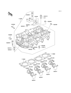 KZ1000 Головка цилиндров