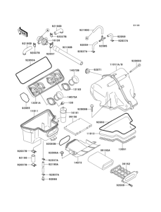 ZX500 Воздушный фильтр