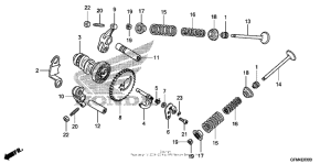NHX110 Распределительный вал и клапана