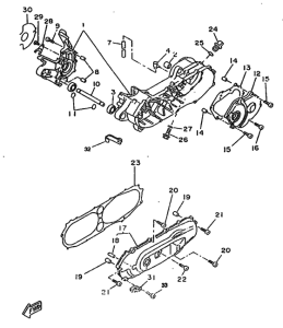 CW50RS Картер двигателя