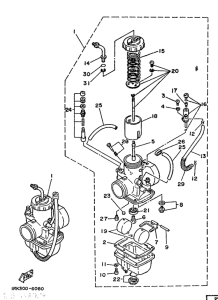 TZ250S/TZ250 Карбюратор