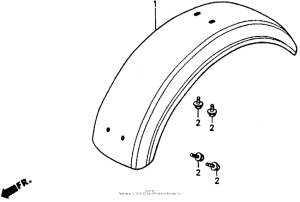 CT70 Задний бампер