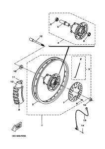 DT50R Переднее колесо