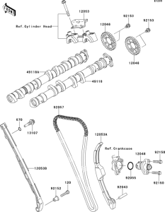 ZX1000 Распред вал