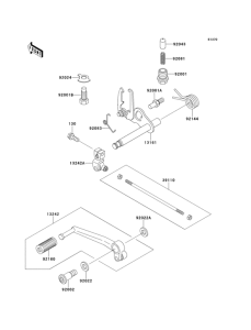 ZR550 Механизм переключения передач