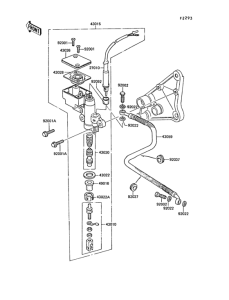 ZG1300 Задний торм цилиндр