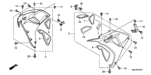  Обтекатель средняя часть