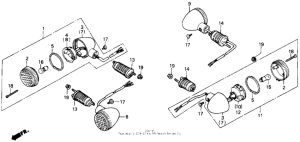 GB500 Задний фонарь