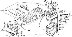 CB360 Battery + regulator
