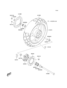 LV1000 Задняя ступица колеса