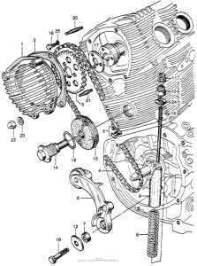 CB92 Cam chain + cam chain tensioner