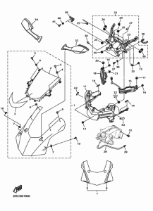 YZF-R1M Обтекатель 1